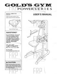 Manual, Owner's, GGBE17760 - Image Manual, Owner's, GGBE17760 - Image