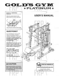 Manual, Owner's, GGBE69580 - Image