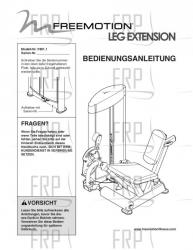 Manual, Owner's German - Image Manual, Owner's German - Image