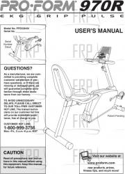 Manual, Owners, PFEX38491 - Product Image