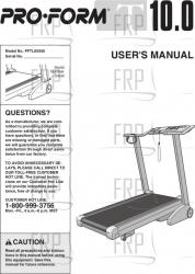 Manual, Owner's, PFTL05050 - Product Image