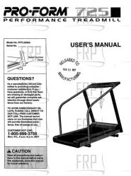 Manual, Owners PFTL35060 - Product Image Manual, Owners PFTL35060 - Product Image