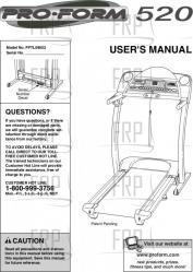 Manual, Owners, PFTL59023 - Product Image