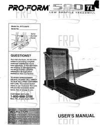 Manual, Owners, PFTL59070 - Product Image Manual, Owners, PFTL59070 - Product Image