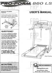 Manual, Owners, PFTL69610 - Product Image
