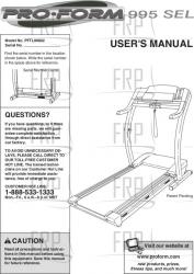 Manual, Owners, PFTL99602 - Product Image