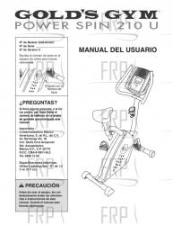 Manual, Owner's Spanish - Image Manual, Owner's Spanish - Image