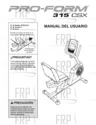 Manual, Owner's Spanish (SPG) - Image Manual, Owner's Spanish (SPG) - Image