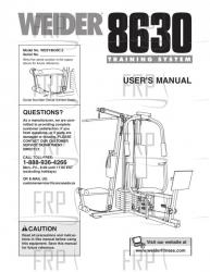 Manual, Owner's, WESY8630C5 (CEN) - Image
