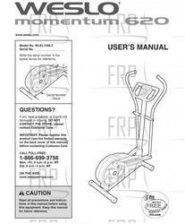 Manual, Owner's, WLEL14062 - Product Image