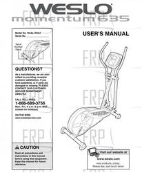 Manual, Owner's, WLEL19460 - Product Image