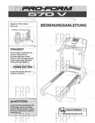Manual, Owner's,PETL513050,GERMAN - Image
