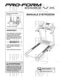 Manual, Owner's,PETL629050,ITALIAN - Image