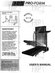 Owners Manual, - Product Image