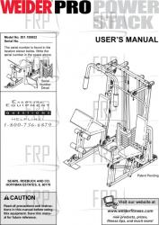 Owners Manual, 159832 - Product Image