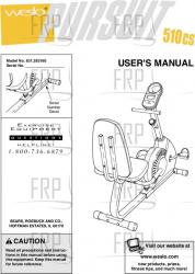 Owners Manual, 283160 - Product Image