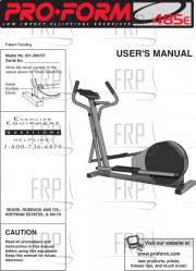 Owners Manual, 285737 - Product Image