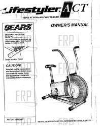 Owners Manual, 287590 - Product Image