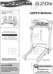 Owners Manual, 293050 - Product Image
