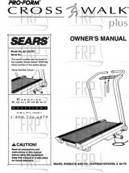 Owners Manual, 297351 - Product Image