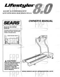 Owners Manual, 297402 - Product Image