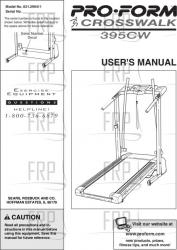 Owners Manual, 299411 - Product Image