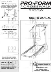 Owners Manual, 299412,ENG 168422 - Product Image