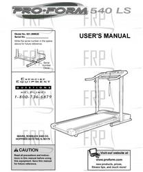 Owners Manual, 299520 - Product Image
