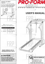 Owner's Manual, 831.299371 - Product Image