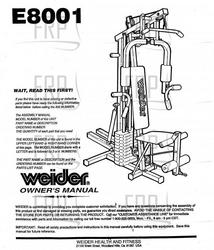 Owners Manual, E8000,VER 1 - Product Image Owners Manual, E8000,VER 1 - Product Image