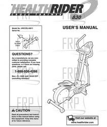 Owners Manual, HRCCEL49011,ECA - Product Image
