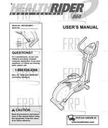 Owners Manual, HRCCEL69011,ECA - Product Image