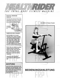 Owners Manual, HRCR91080,GERMAN - Image