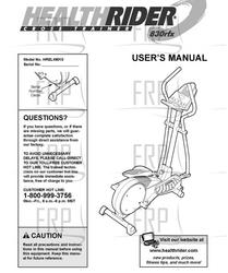 Owners Manual, HREL49010 - Product Image