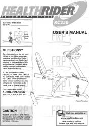 Owners Manual, HREX36590 - Product Image