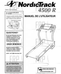 Owners Manual, NETL98130,FRENCH - Product Image