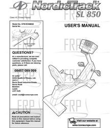 Manual, Owner's, NTEVEX99830,UK - Product Image