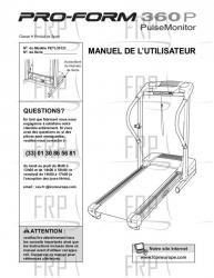Owners Manual, PETL30131,FRNCH - French OM