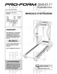 Owners Manual, PETL30131,ITALIAN - Image