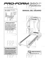 Owners Manual, PETL30134,SPANISH - Image