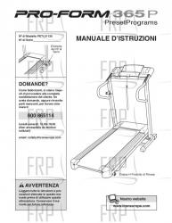 Owners Manual, PETL31130,ITALIAN - Image