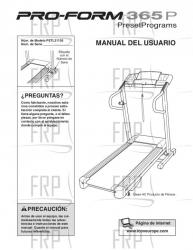 Owners Manual, PETL31130,SPANISH - Image