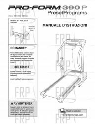 Owners Manual, PETL35130,ITALIAN - Image