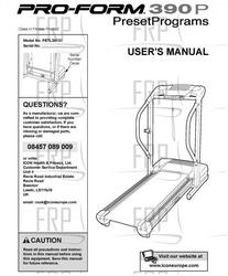 Owners Manual, PETL35131,ENG - Product Image Owners Manual, PETL35131,ENG - Product Image