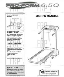 Owners Manual, PETL54020,ENGLISH - Product Image