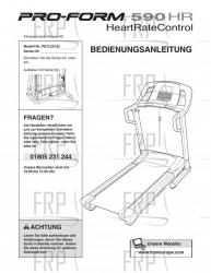 Owners Manual, PETL55132,GERMAN - Image