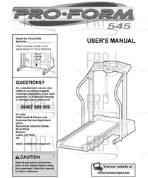 Owners Manual, PETL57020,ENG - Product Image