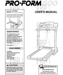 Owners Manual, PETL60000,UK - Product Image