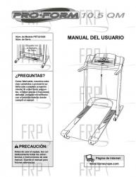 Owners Manual, PETL61020,SPANISH - Image