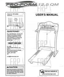 Owners Manual, PETL62020,ENGLISH - Product Image